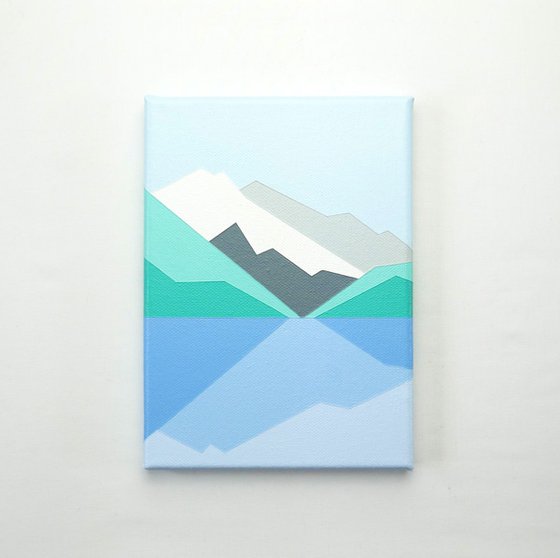 Queenstown mountain landscape painting.