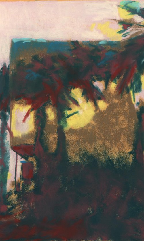 Las Vegas Palms Painting by Alison Fennell