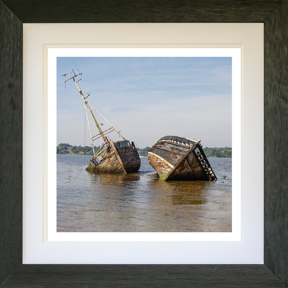 PinMill Wreck X2 Colour Framed by Michael McHugh