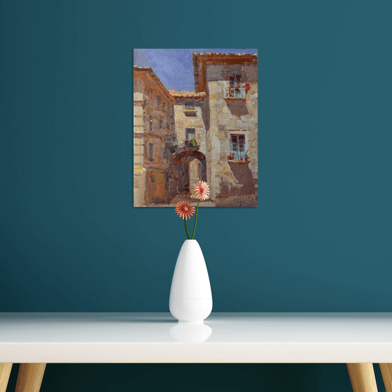 Sunlit Corner of Girona