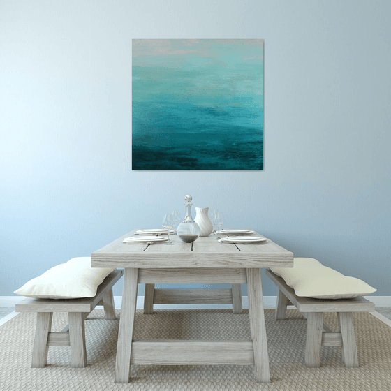 Soothing Blues - Modern Abstract Expressionist Seascape