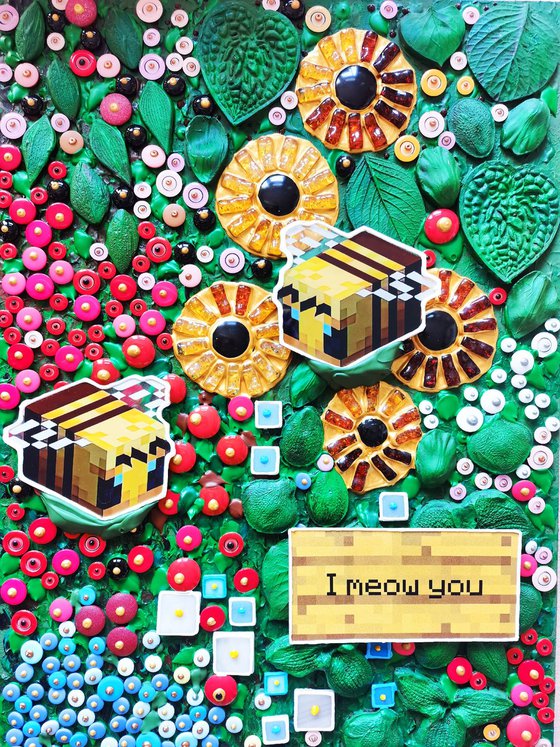 Neoflora. Virtual blooming in Minecraft style