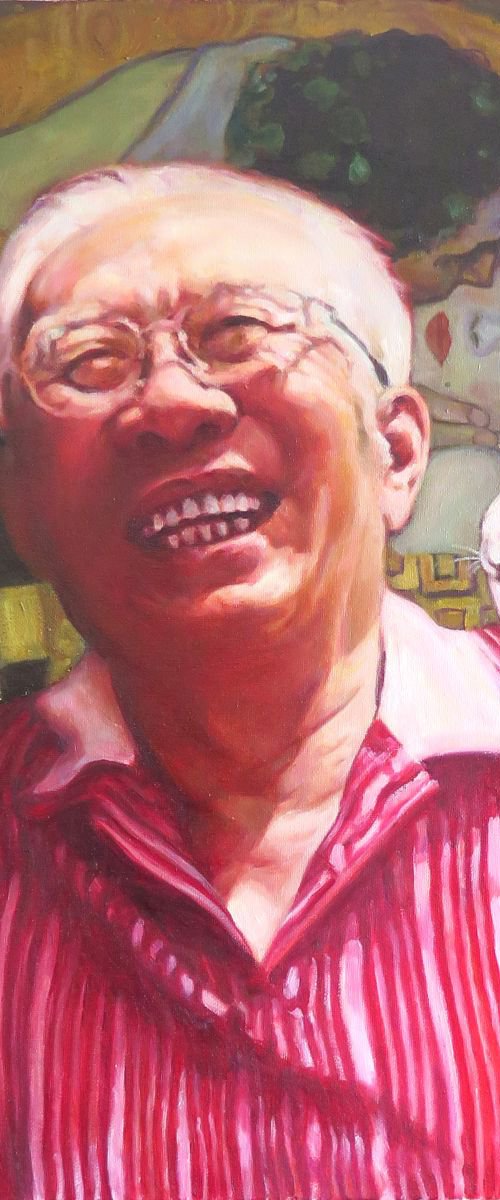 Commission Portrait of Mr. Wang by QI Debrah