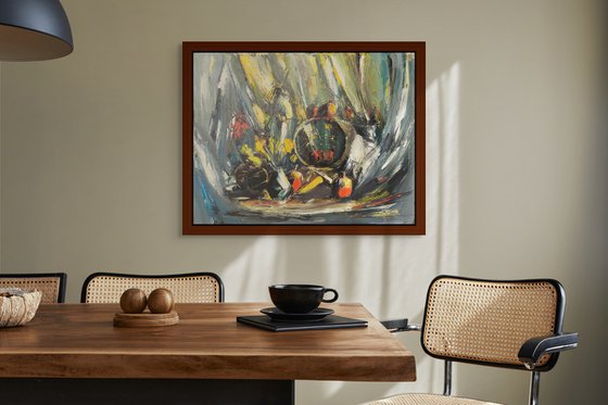 Still Life in Yellow and Grey