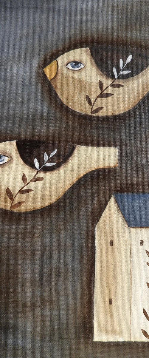 The birds and the house by Silvia Beneforti