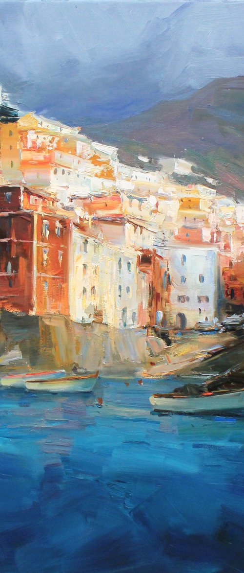 Riomaggiore Cinque terre by Sergei Chernyakovsky