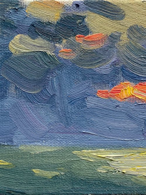 Sea evening by Nataliia Nosyk