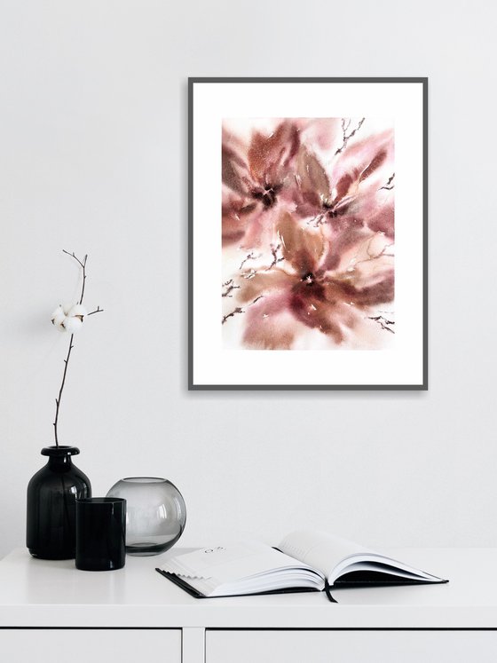 Abstract magolia flowers