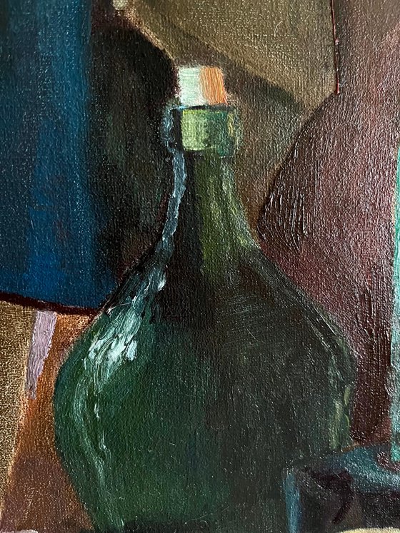 Still life with bottles