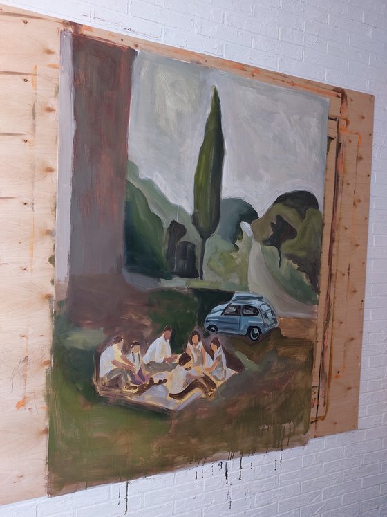 Picnic by the Cypress