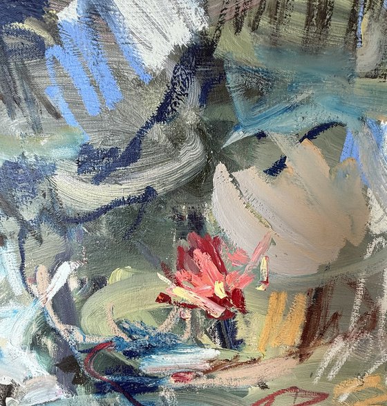 Spring pond. Diptych