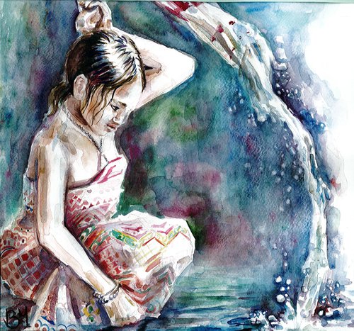 Girl and Water by Bozhidara Mircheva