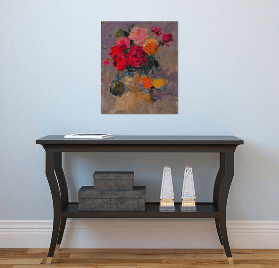 Lush Bouquet of Roses