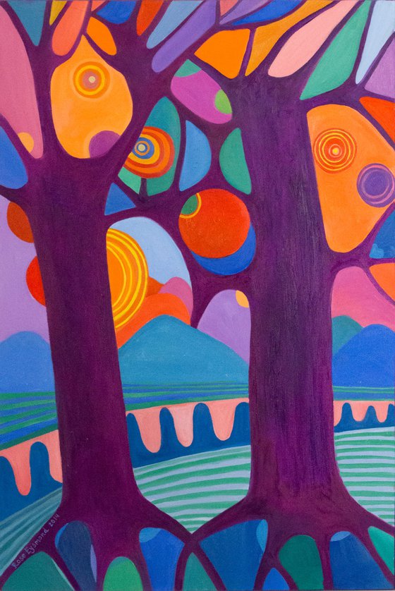 Purple Trees