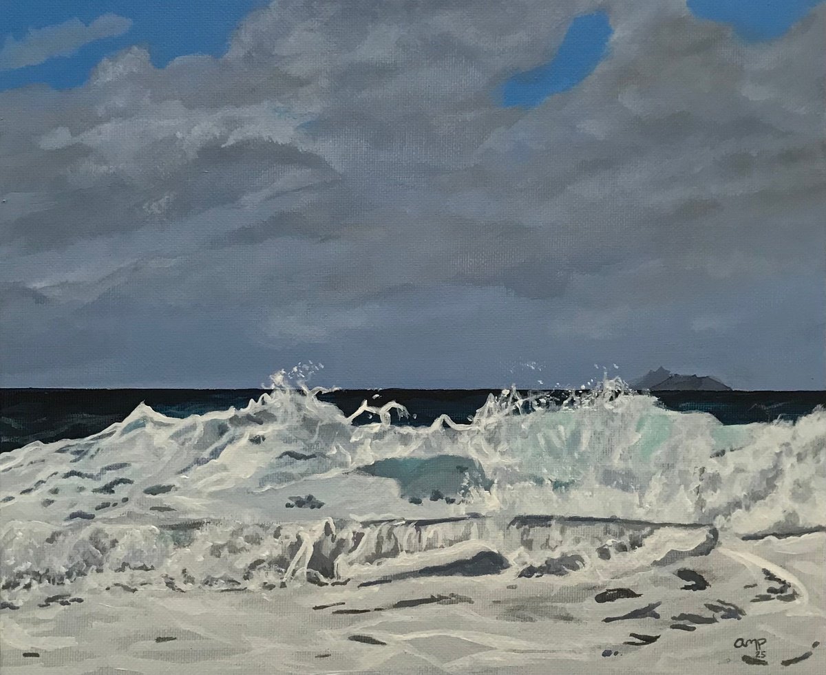 Sunlit Surf By Alastair Paynter, 12 X 10, Artwork For Sale On Artfinder