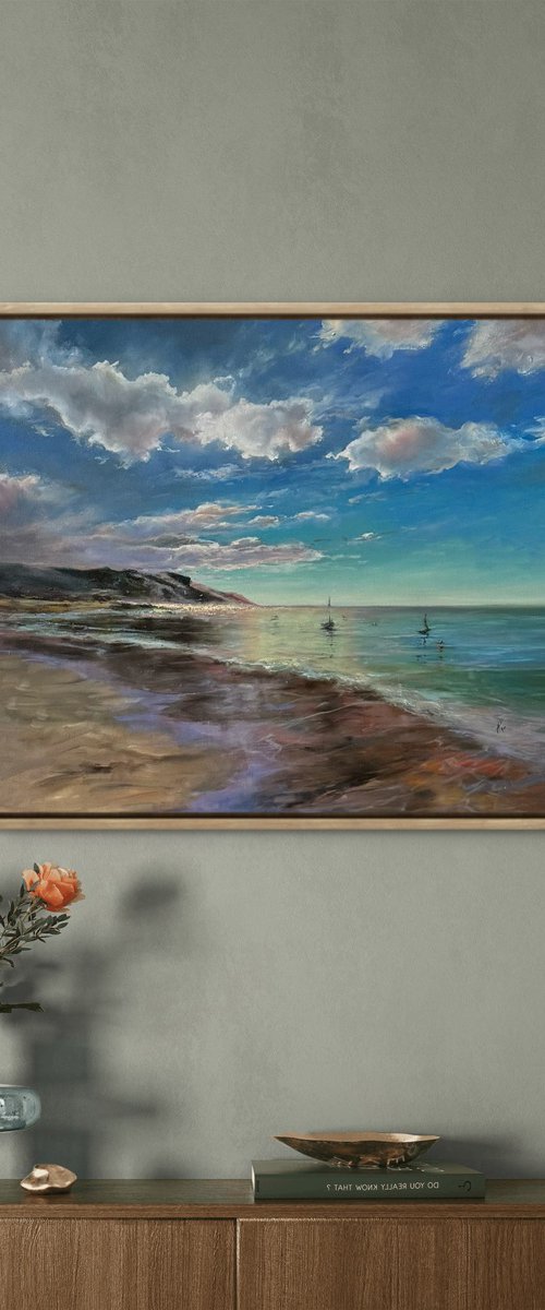 Morning calm by the Sea by Alesia Yeremeyeva