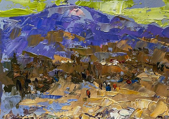 The bank of a mountain river