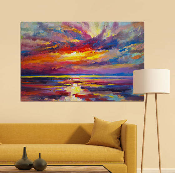 Soft Glow Above the Sea