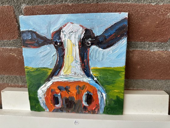Funny cow portrait