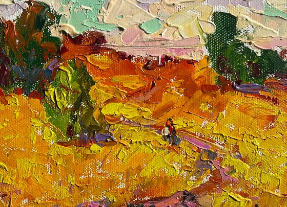 A light breeze in the field