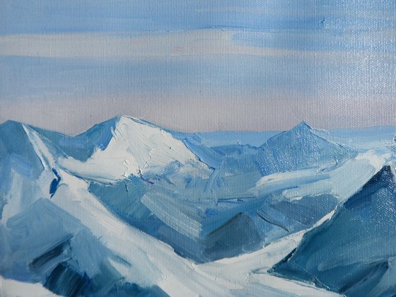 Winter Mountains Winter Painting Art Fine Art Landscape