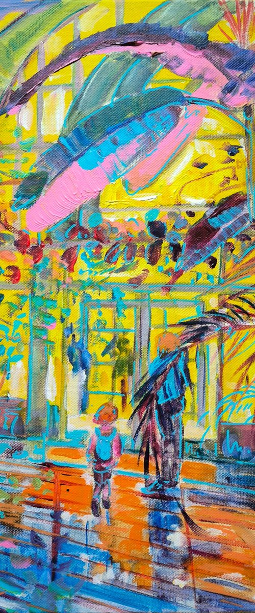 Sunny Winter Garden by Linda Clerget