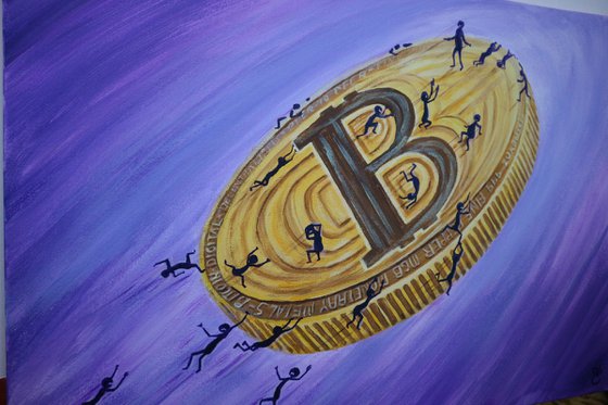 Triumph and the tragedy Bitcoin 3, 70*50