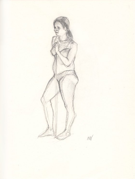 Sketch of Human body. Woman.79