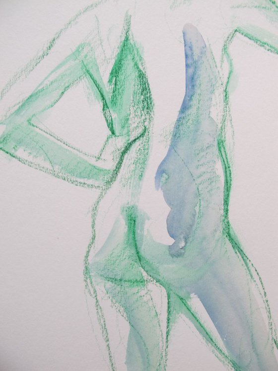 Standing male nude