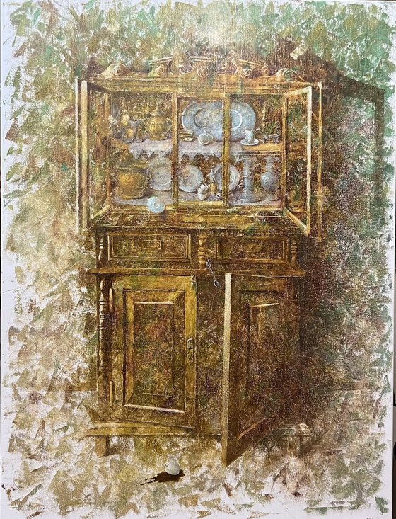 Wooden rustic cabinet