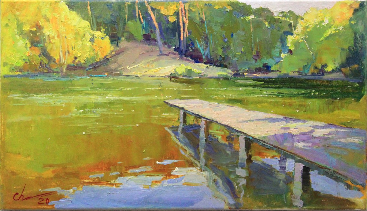 On the lake by Sergei Chernyakovsky
