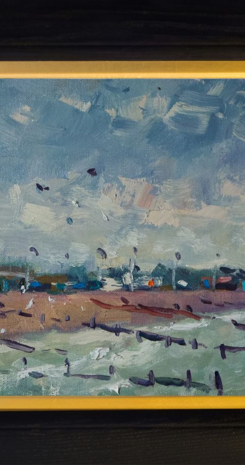 Wind Day on Littlehampton Beach by Andre Pallat