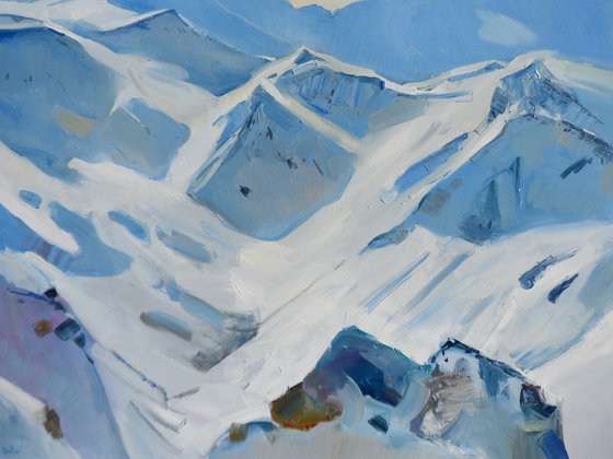 " Mountains in winter "