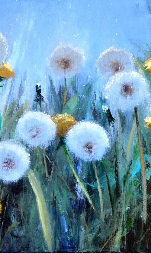 Sunny dandelions by Elena Lukina