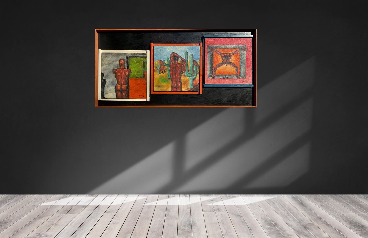Oil Painting , Introspective Scene By Jg Wilson, 50 X 24, Artwork For Sale On Artfinder