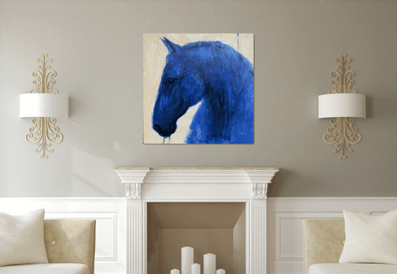 Blue horse