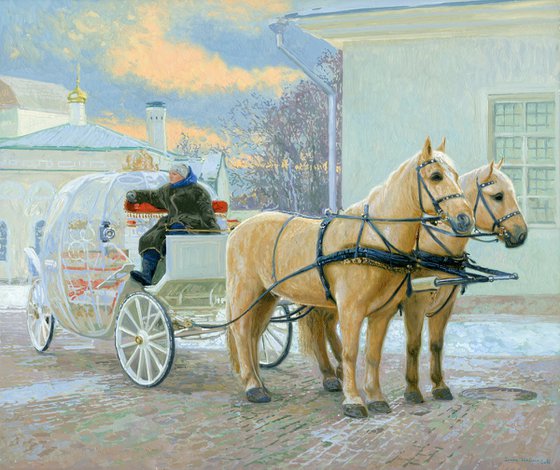 The cart with horses