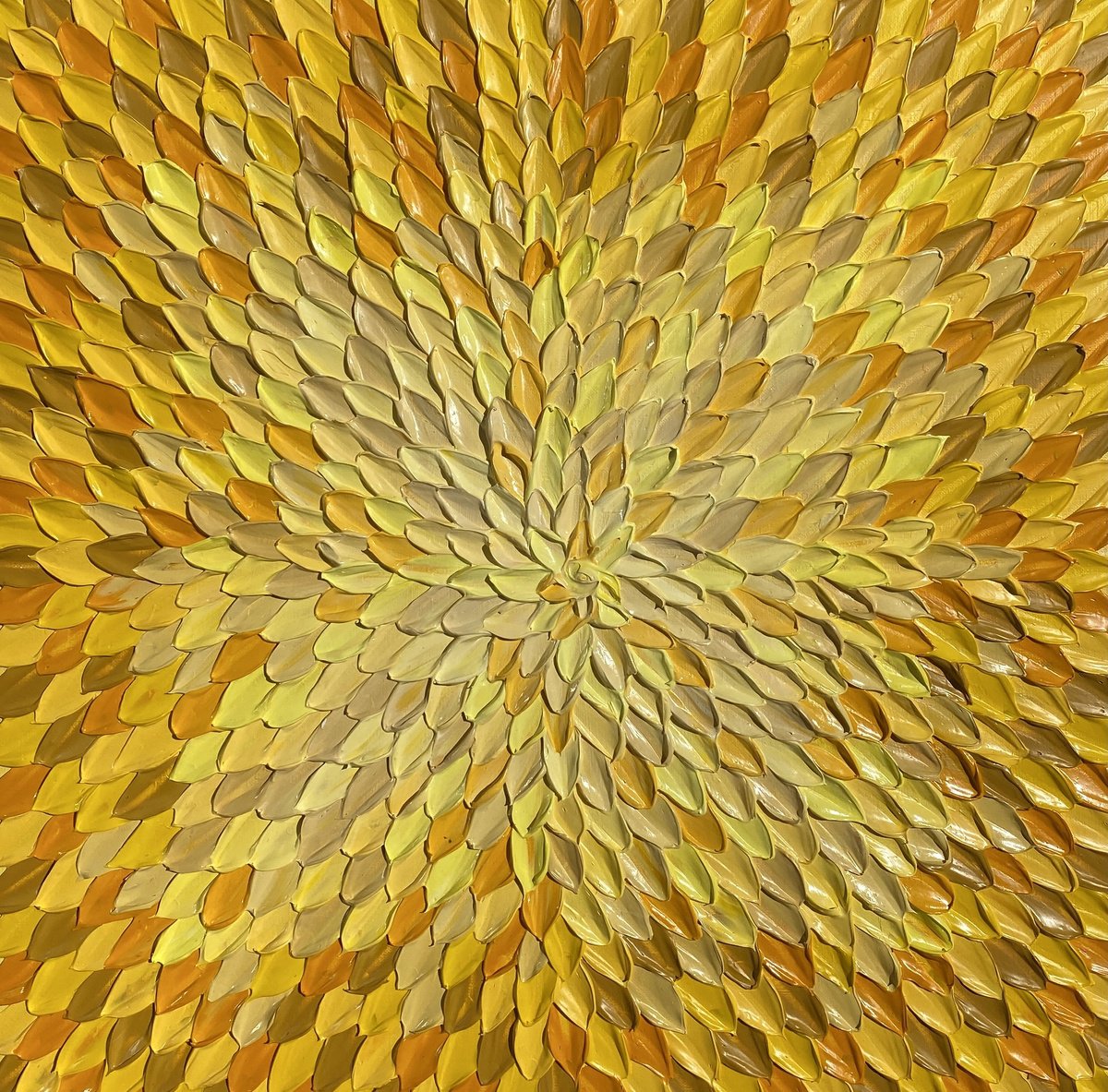 Geometric Abstract Acrylic Painting By Guzaliya Xavier, 24 X 24, Colors Of Light, Original Artwork