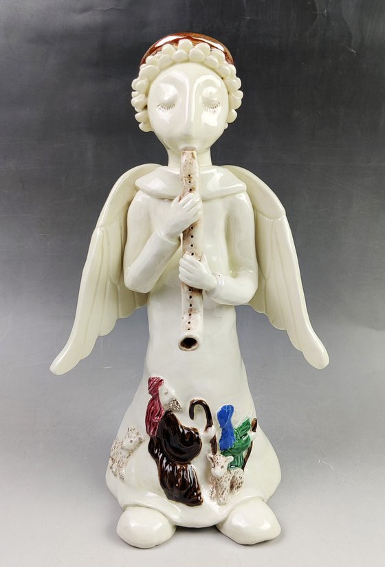 Ceramic | Sculpture | Trio of angels