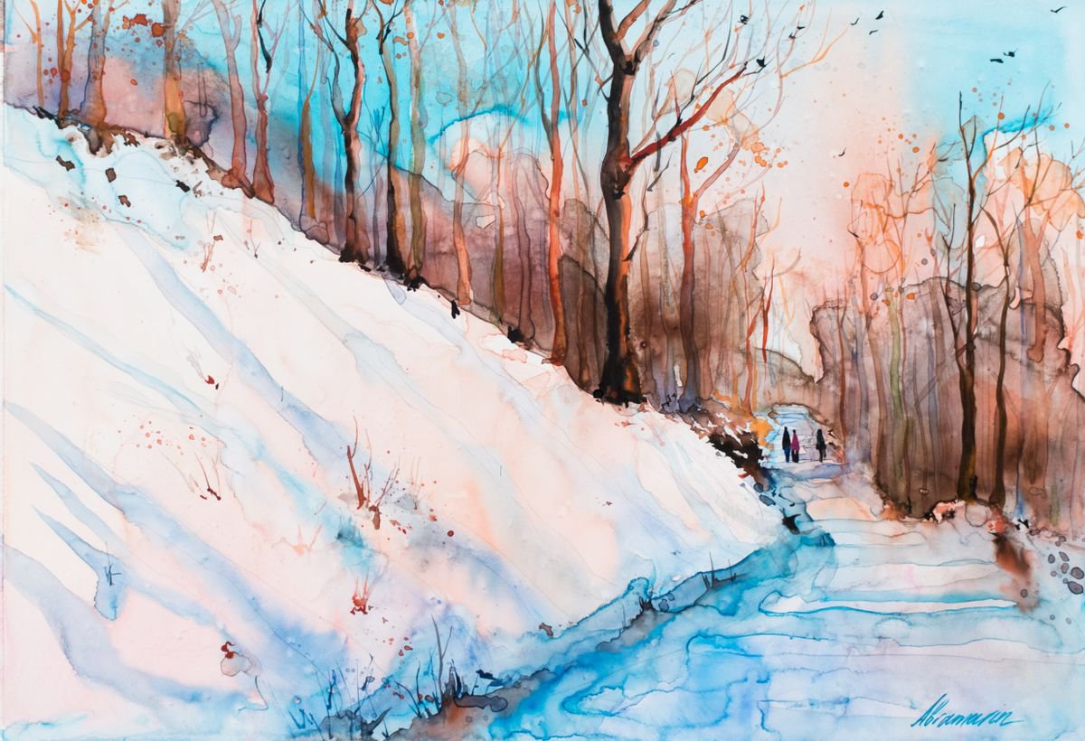 Winter forest by Marina Abramova