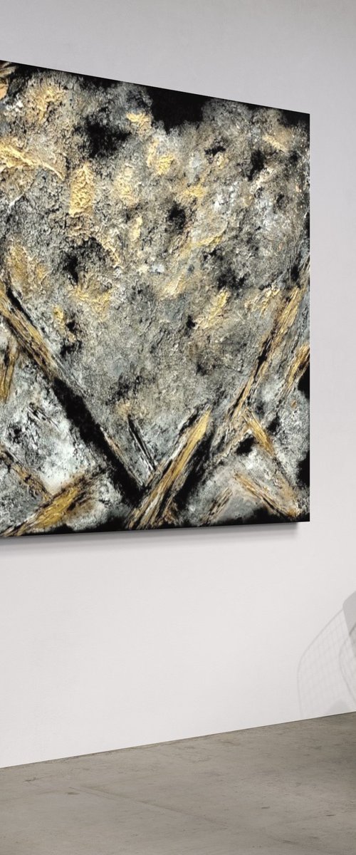 Fractured Thoughts XL Abstract by Sarah Berger