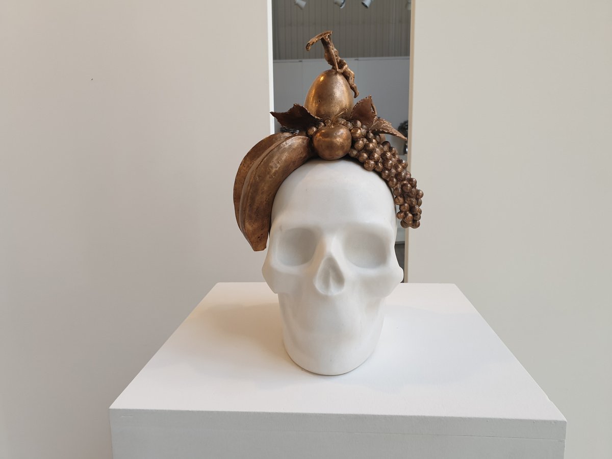 Surrealistic Still Life Bronze Sculpture By Liutauras Grieze, 10 X 14", Strange Death Of Dionysus, Original Artwork