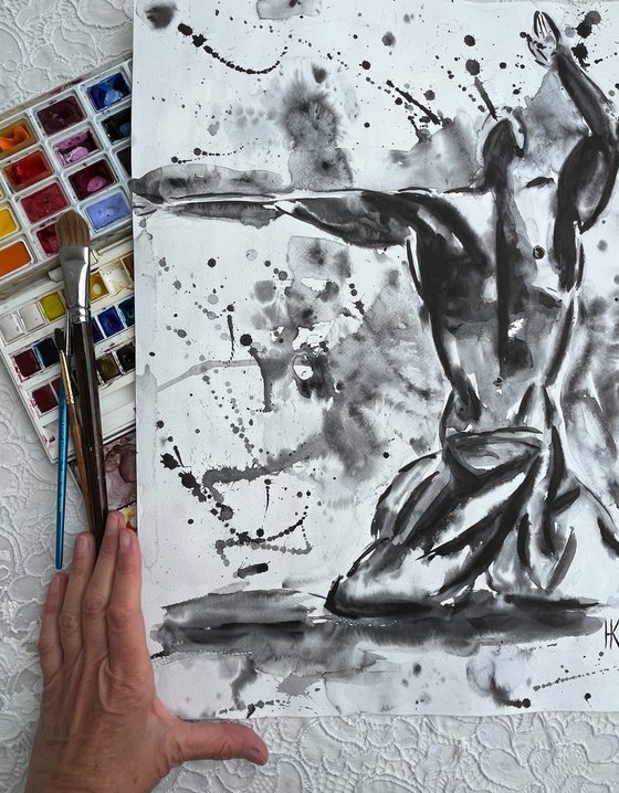 Man Dancer Painting