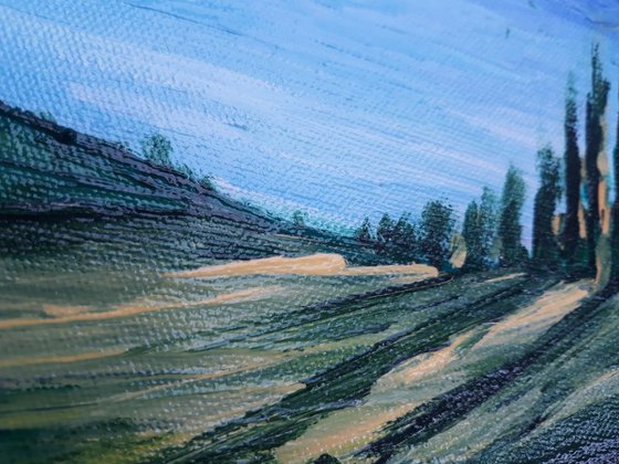 The tree Line- Small Painting Study