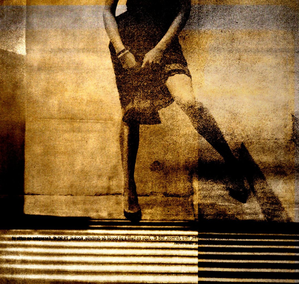 Urban And Pop Portrait Photograph By Philippe Berthier, 25 X 24", Elle Descendait De La Montagne, Original Artwork