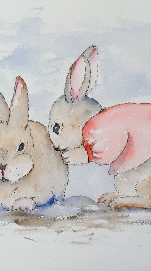 Whispering rabbit by Sabrina’s Art