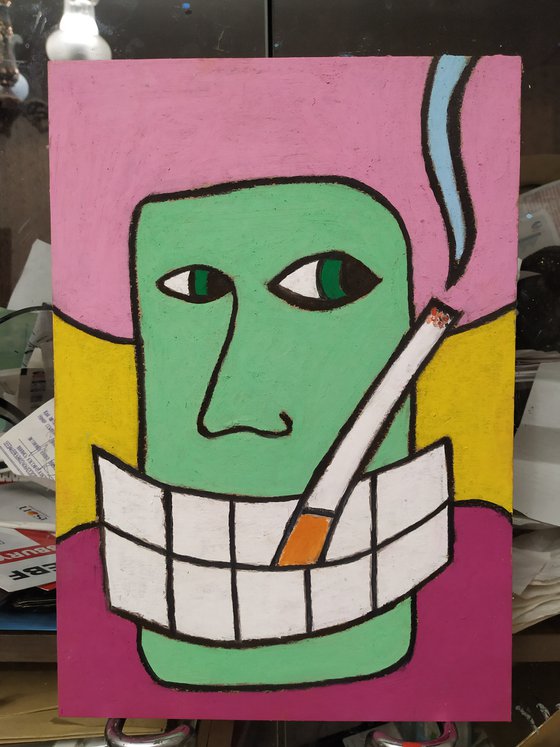 Green smoking head