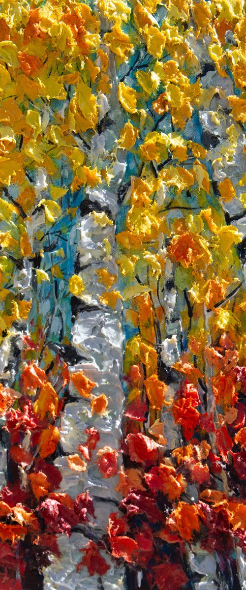 Impasto Aspen Gold by Lena Owens at OLena Art