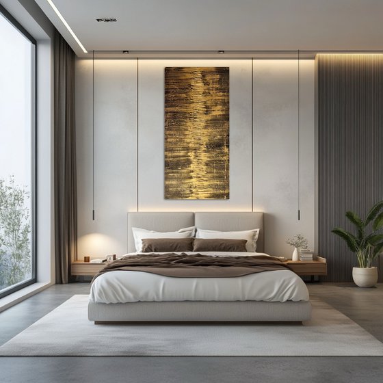 Golden Fire 60x120x2 cm