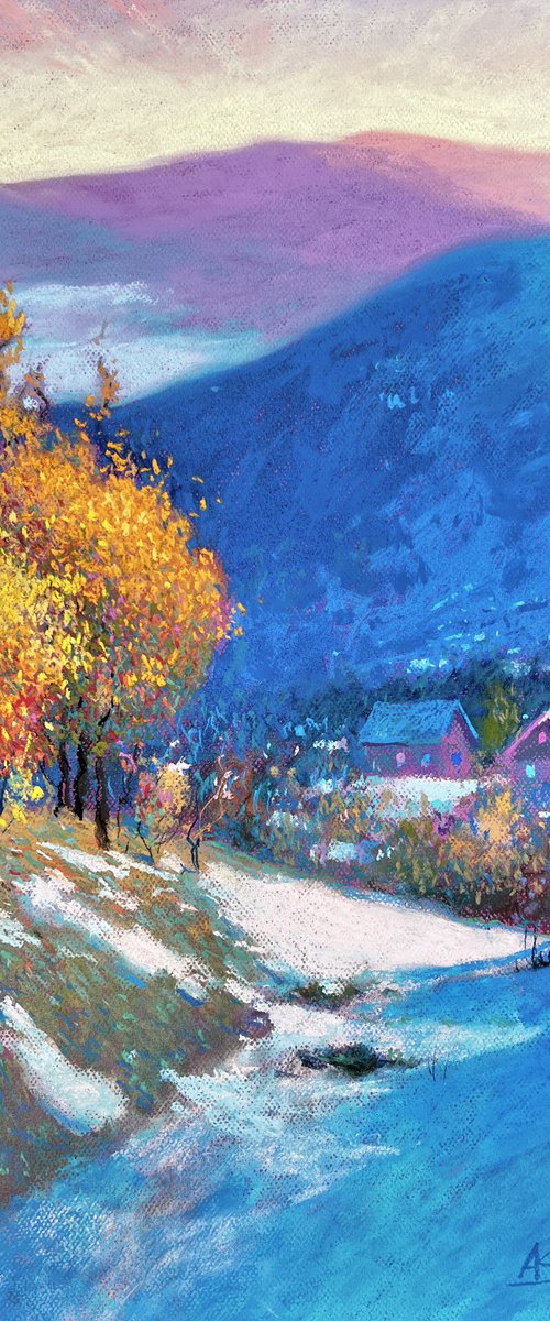 First Snow in the Carpathians by Andrii Kovalyk